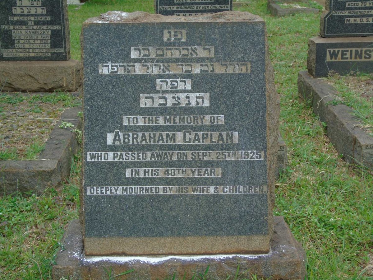 CAPLAN Abraham -1925