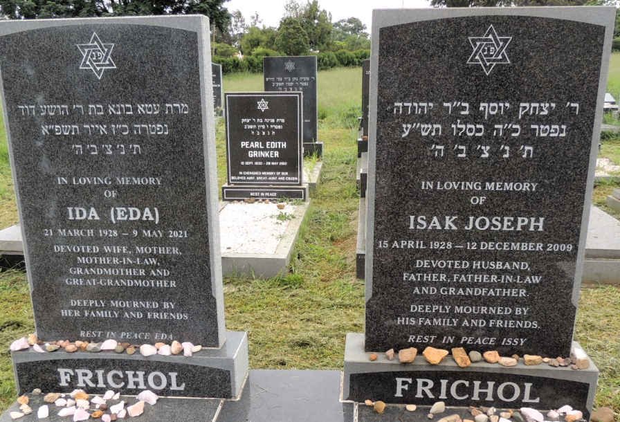 FRICHOL Isak Joseph 1928-2009 & Ida 1928-2021
