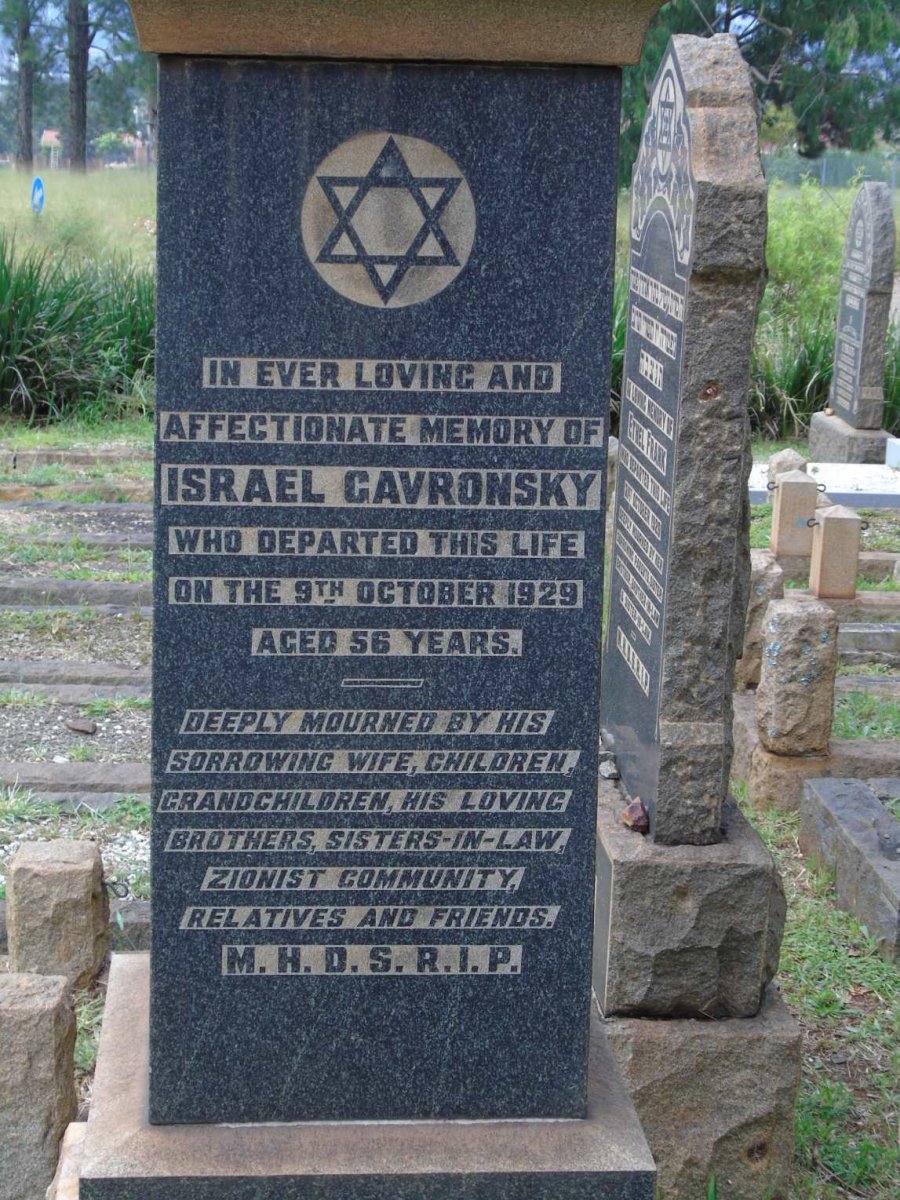GAVRONSKY Israel -1929