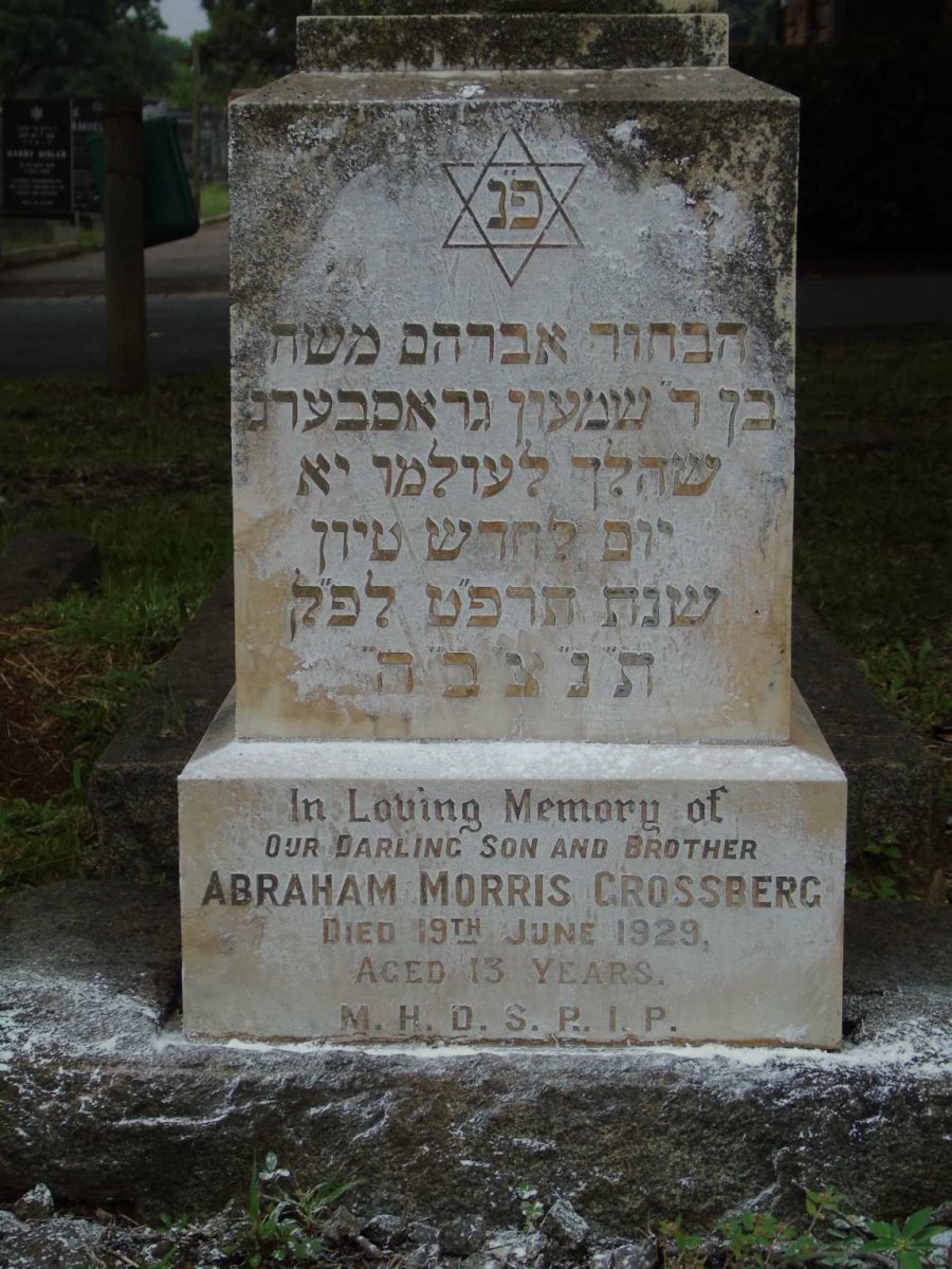 GROSSBERG Abraham Morris -1929