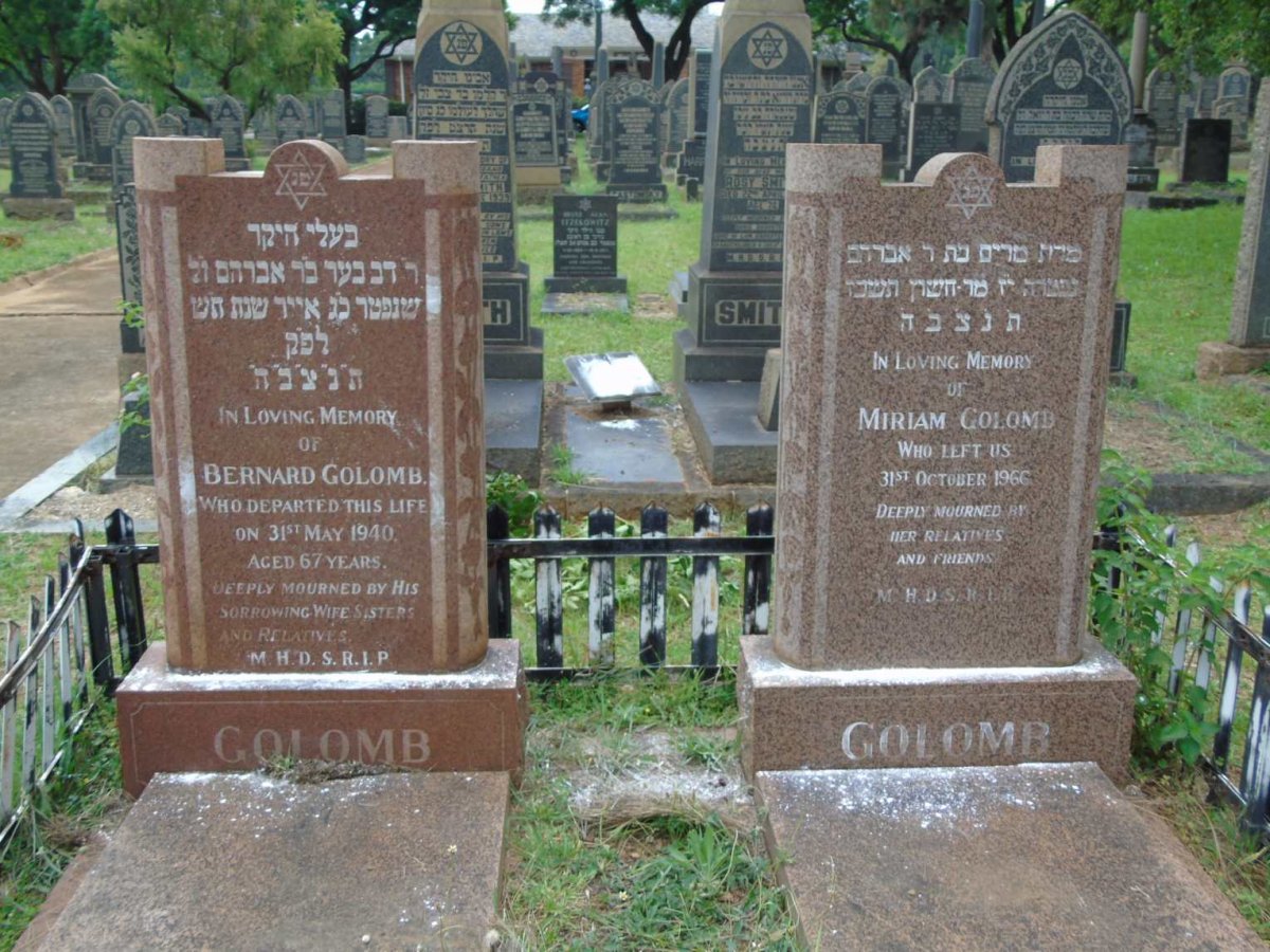 GOLOMB Bernard -1940 & Miriam -1966
