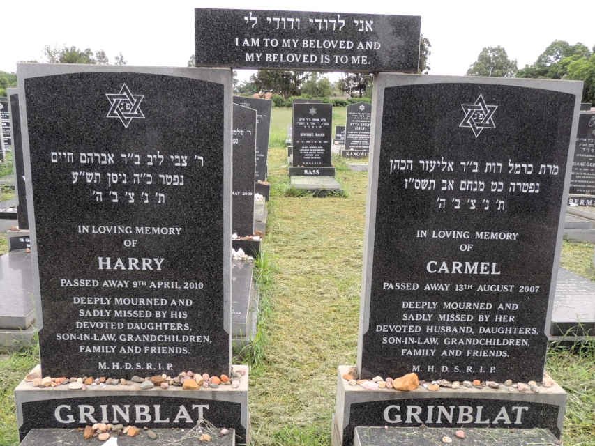 GRINBLAT Harry -2010 & Carmel -2007