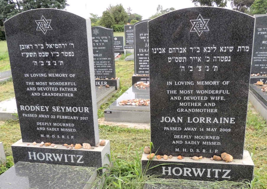 HORWITZ Rodney Seymore -2017 & Joan Lorraine -2009