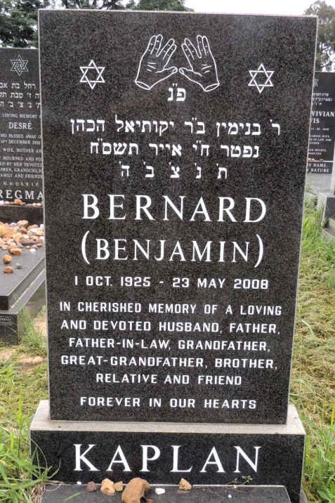 KAPLAN Bernard 1925-2008