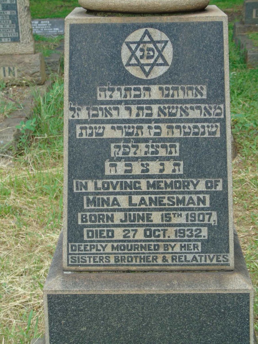 LANESMAN Mina 1907-1932