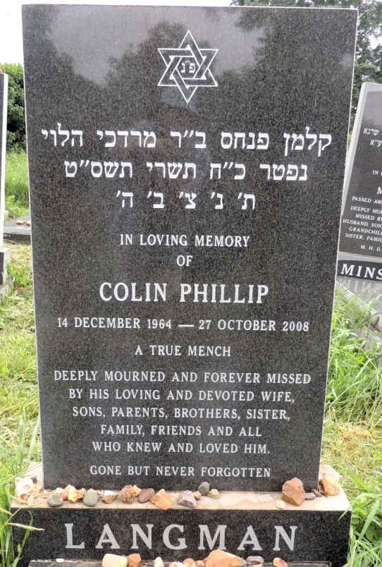 LANGMAN Colin Phillip 1964-2008