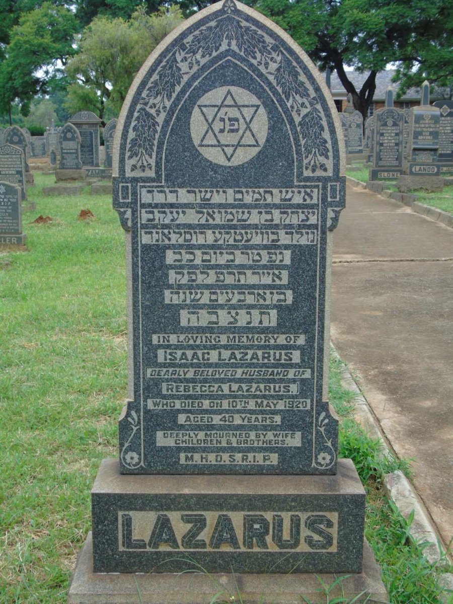LAZARUS Isaac -1920