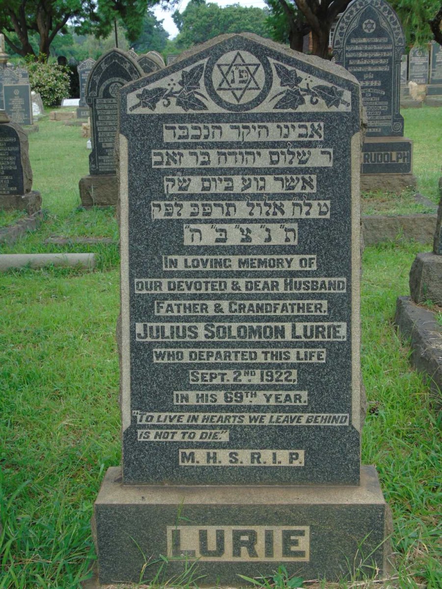 LURIE Julius Solomon -1922