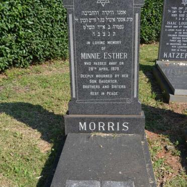 MORRIS Minnie Esther -1979