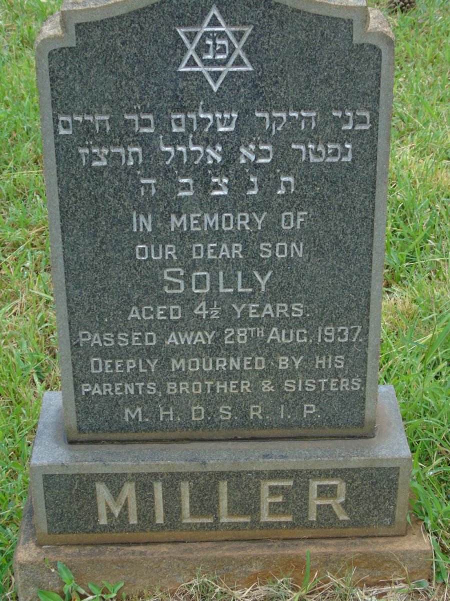 MILLER Solly -1937