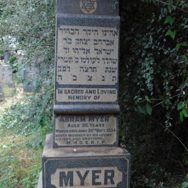 MYER Abram -1934