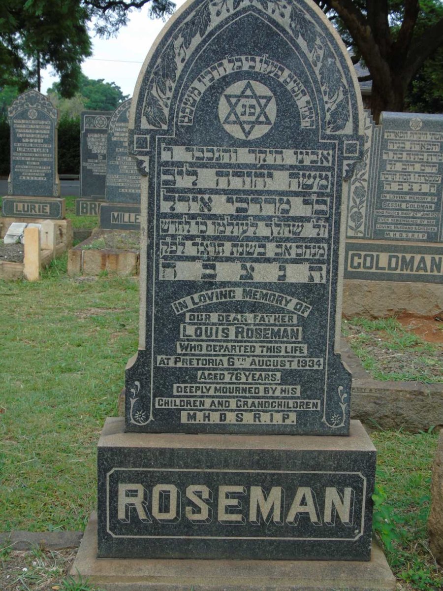 ROSEMAN Louis -1934