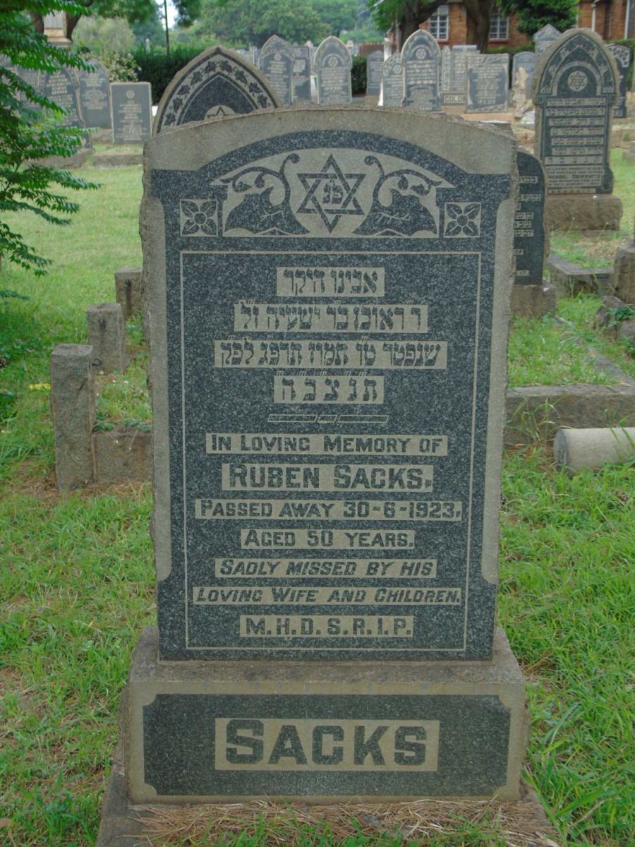 SACKS Ruben -1923