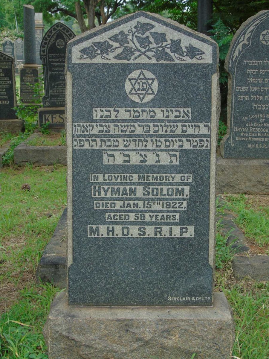 SOLOM Hyman -1922