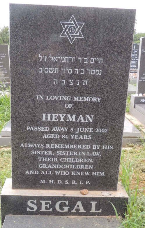 SEGAL Heyman -2002