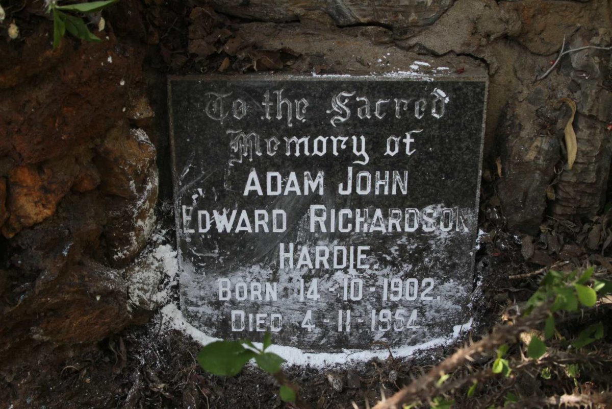 HARDIE Adam John Edward Richardson 1902-1954