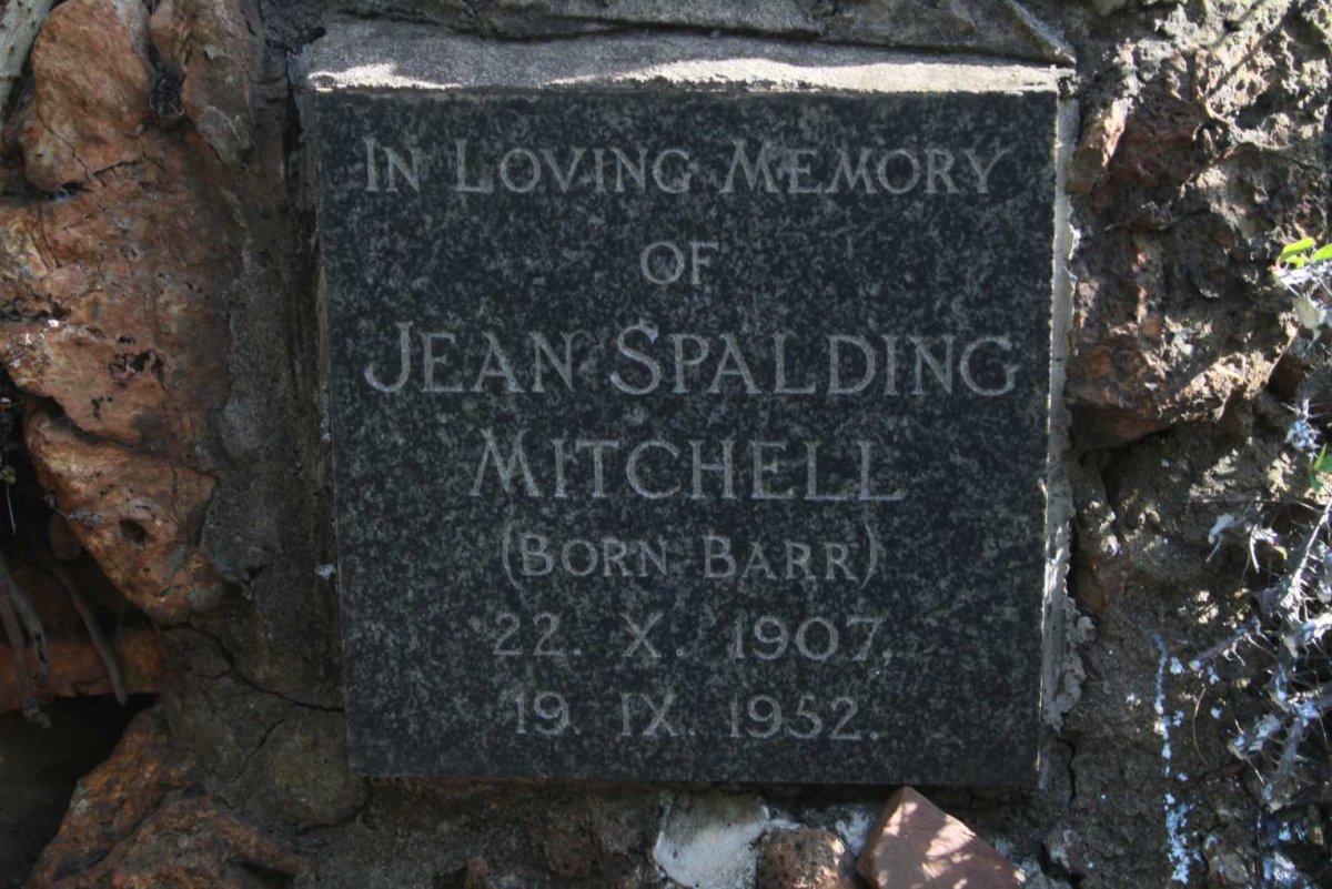 MITCHELL Jean Spalding nee BARR 1907-1952