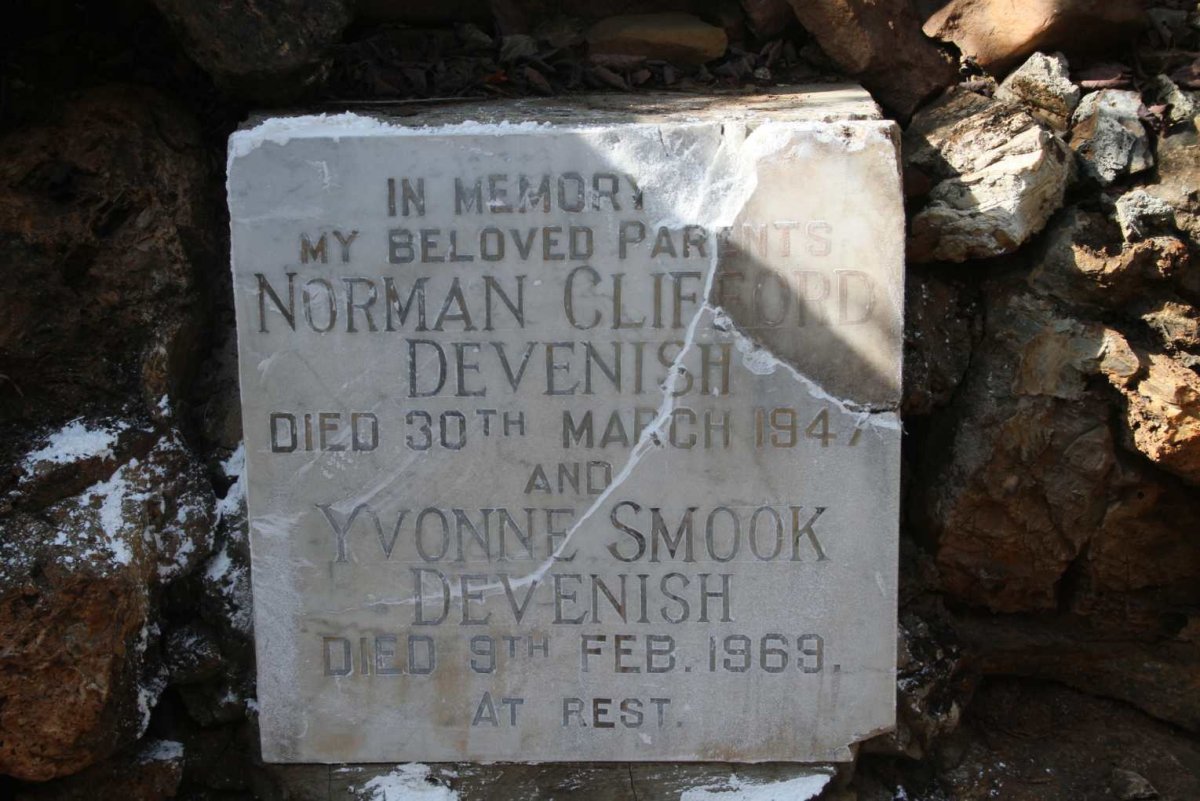 DEVENISH Norman Clifford -1947 & Yvonne Smook -1969
