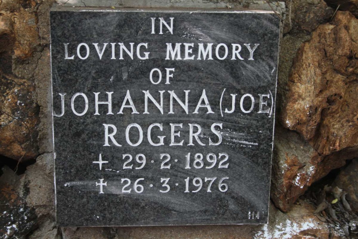 ROGERS Johanna 1892-1976