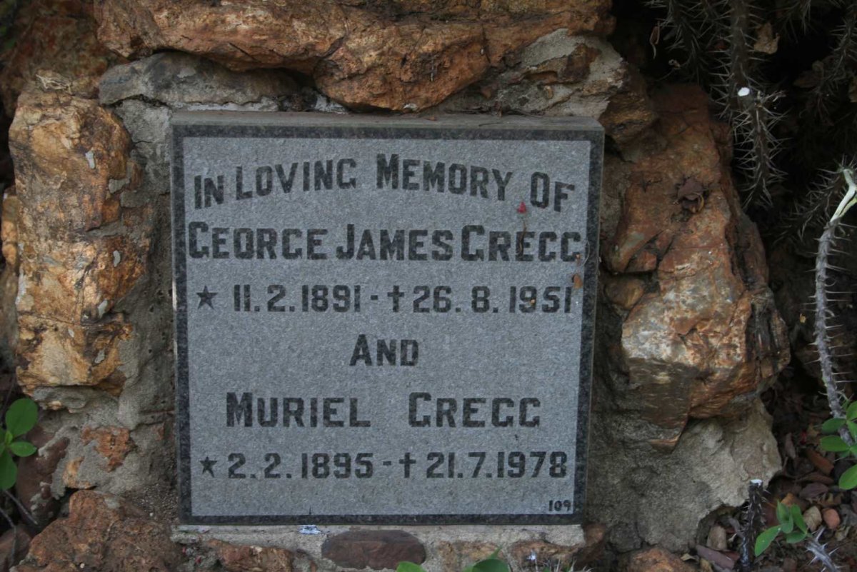 GREGG George James 1891-1951 & Muriel 1895-1978