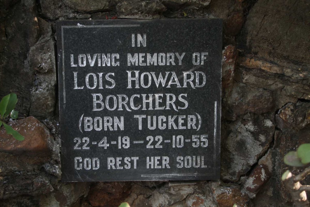 BORCHERS Lois Howard nee TUCKER 1919-1955