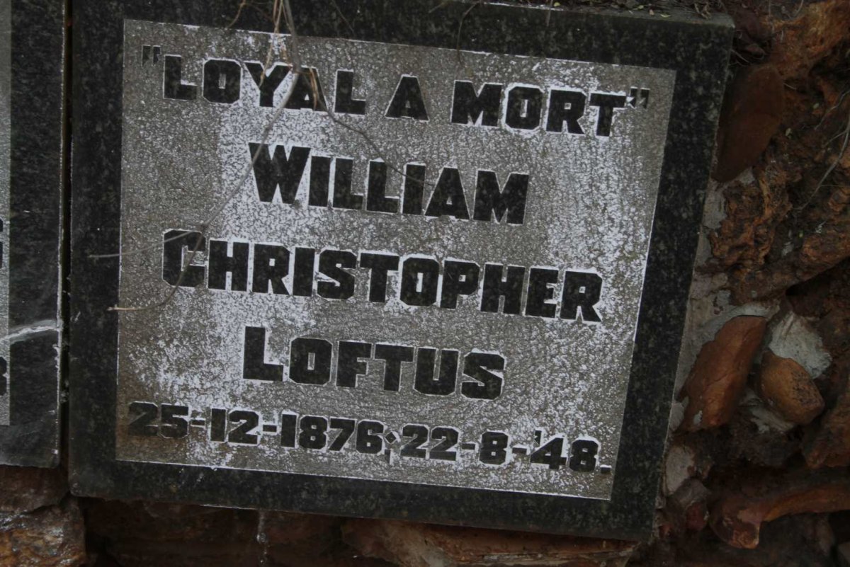 LOFTUS William Christopher 1876-1948