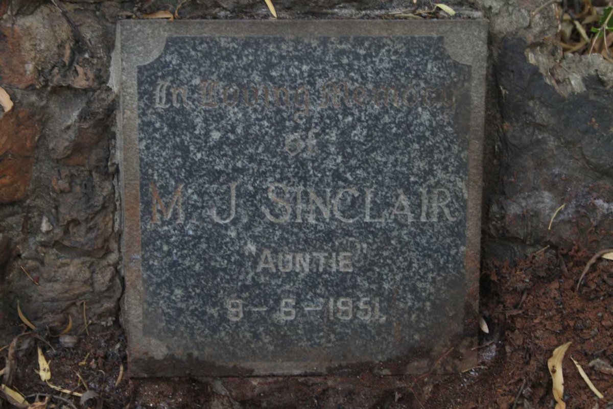 SINCLAIR M.J. -1951 