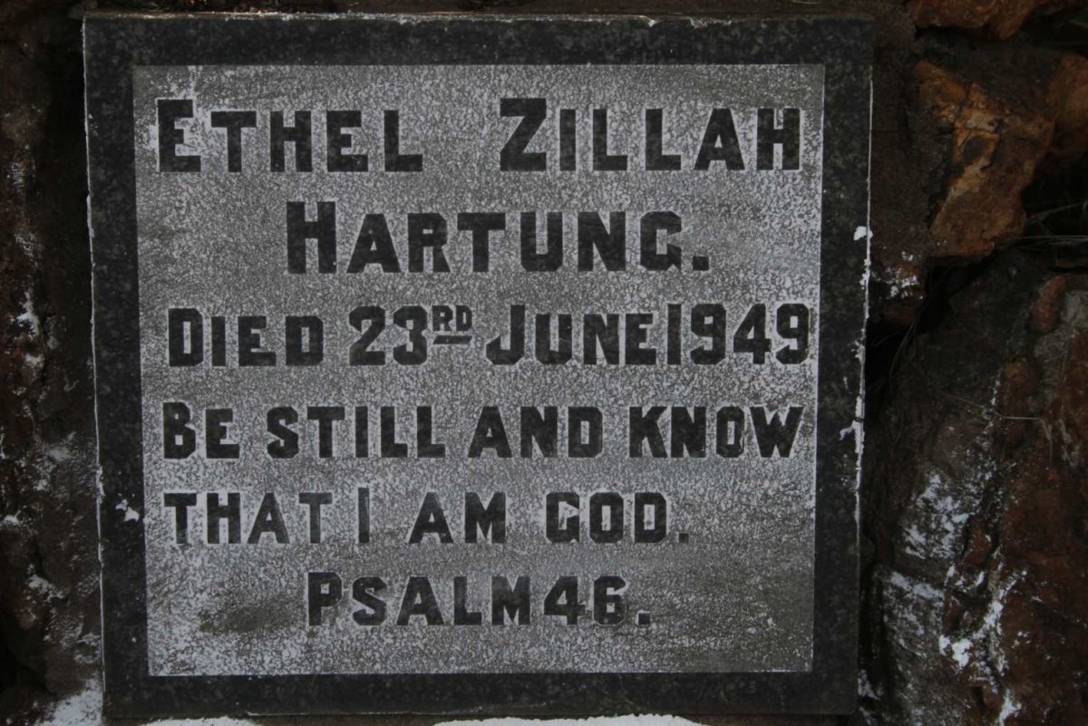 HARTUNG Ethel Zillah -1949