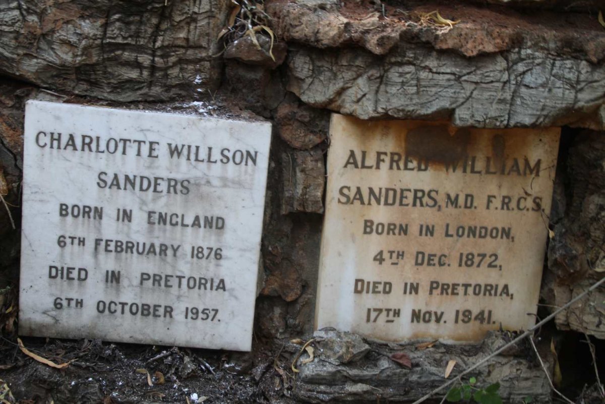 SANDERS Alfred William 1872-1941 :: SANDERS Charlotte Willson 1876-1957