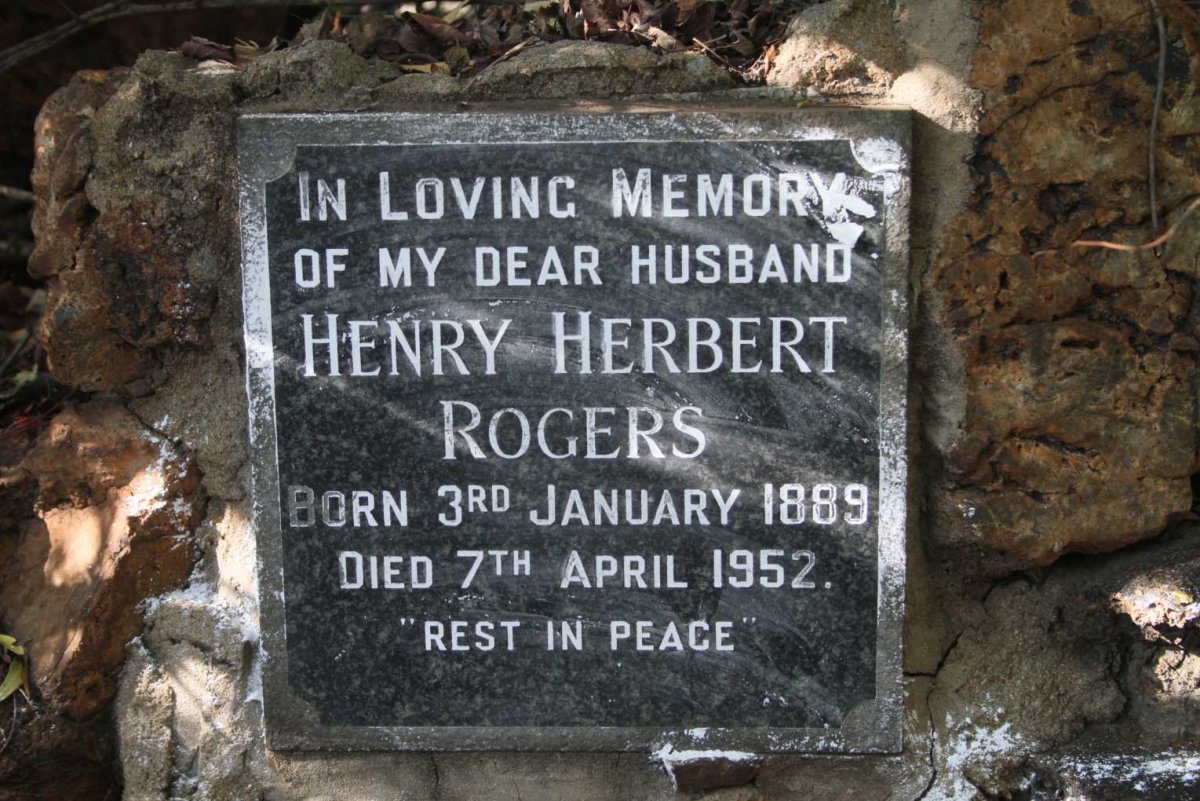 ROGERS Henry Herbert 1889-1952