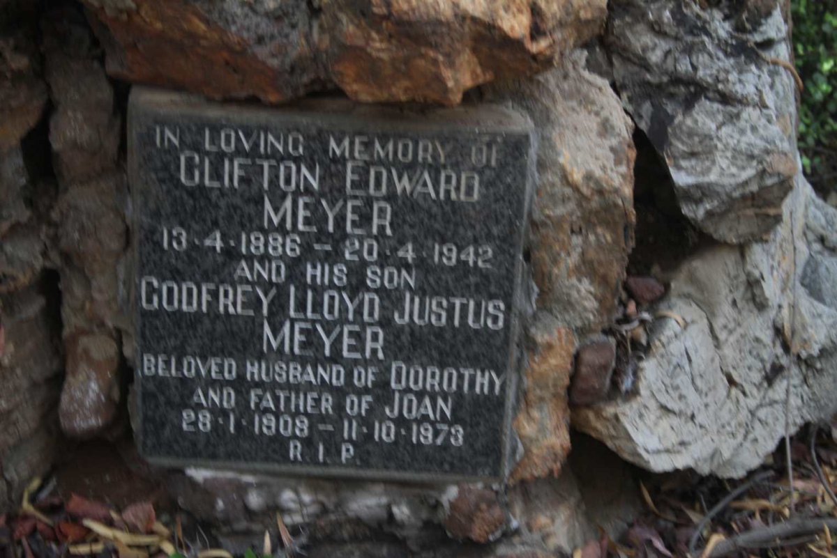 MEYER Clifton Edward 1886-1942 :: MEYER Godfrey Lloyd Justus 1908-1973