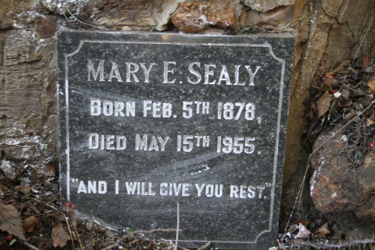 SEALY Mary E. 1878-1955