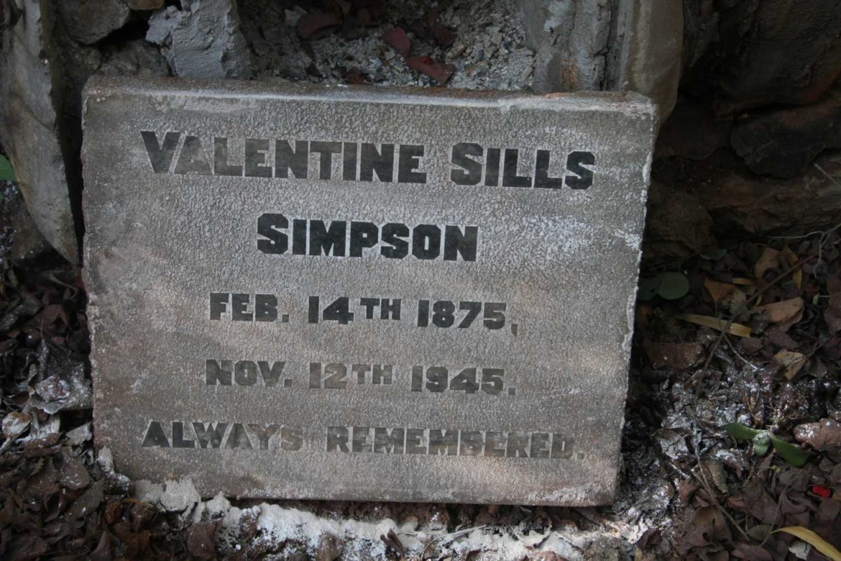 SIMPSON Valentine Sills 1875-1945