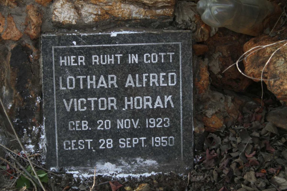 HORAK Lothar Alfred Victor 1923-1950