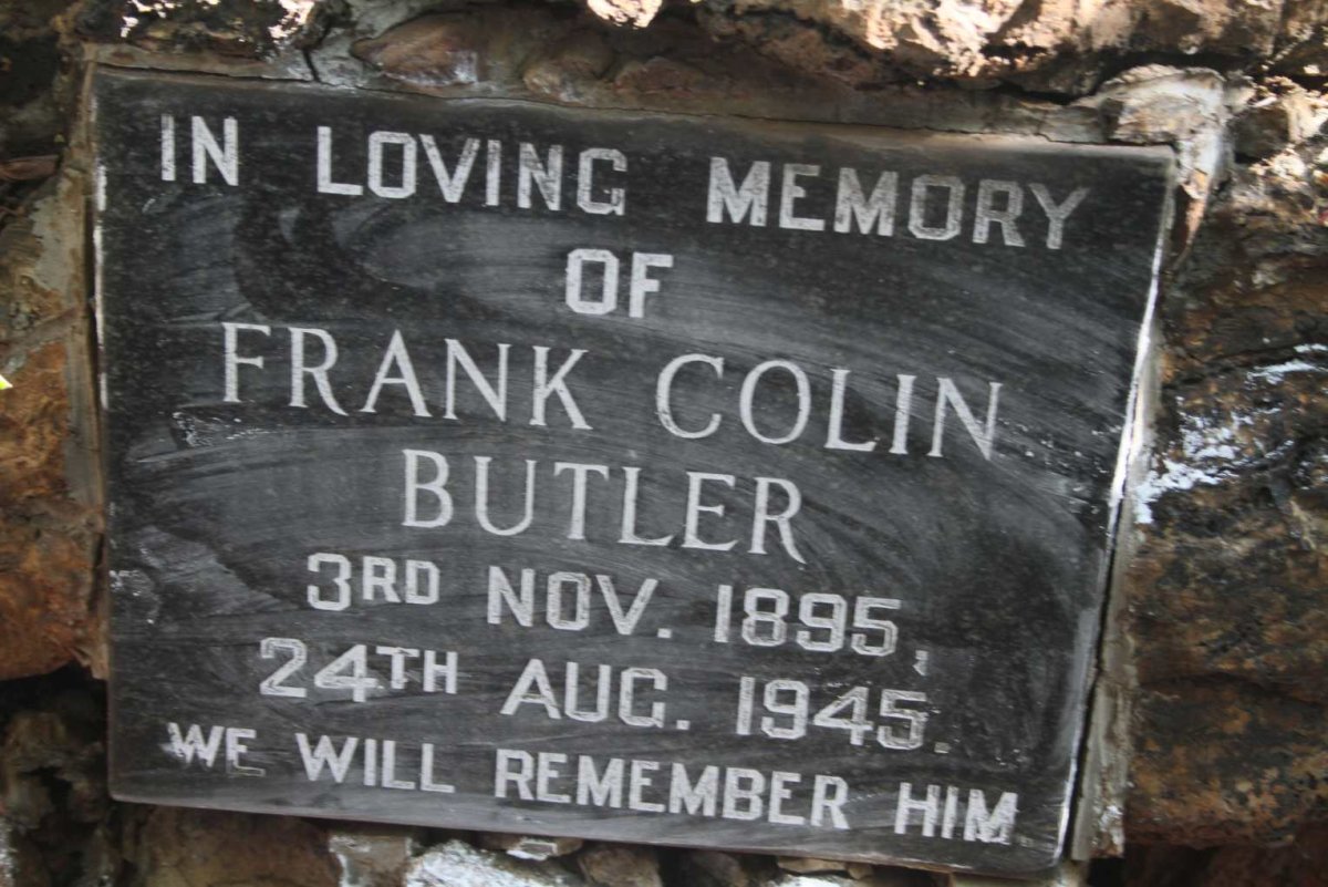 BUTLER Frank Colin 1895-1945