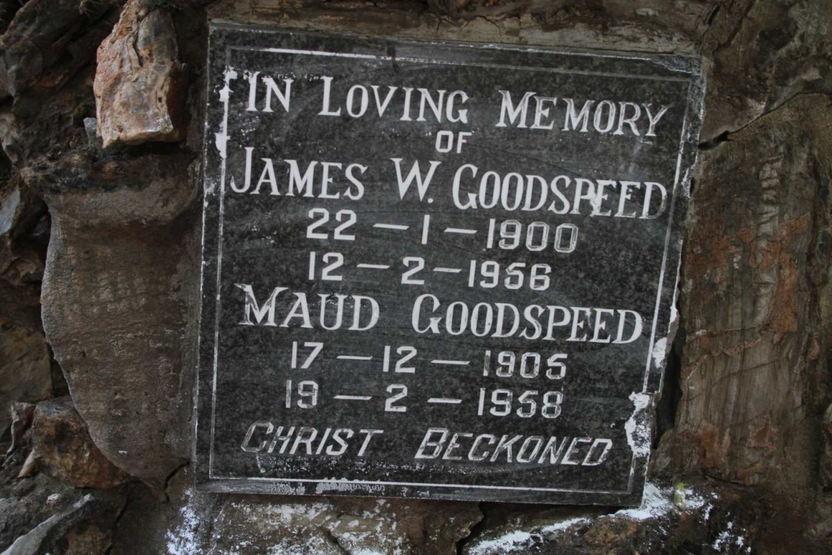 GOODSPEED James W. 1900-1956 & Maud 1905-1958