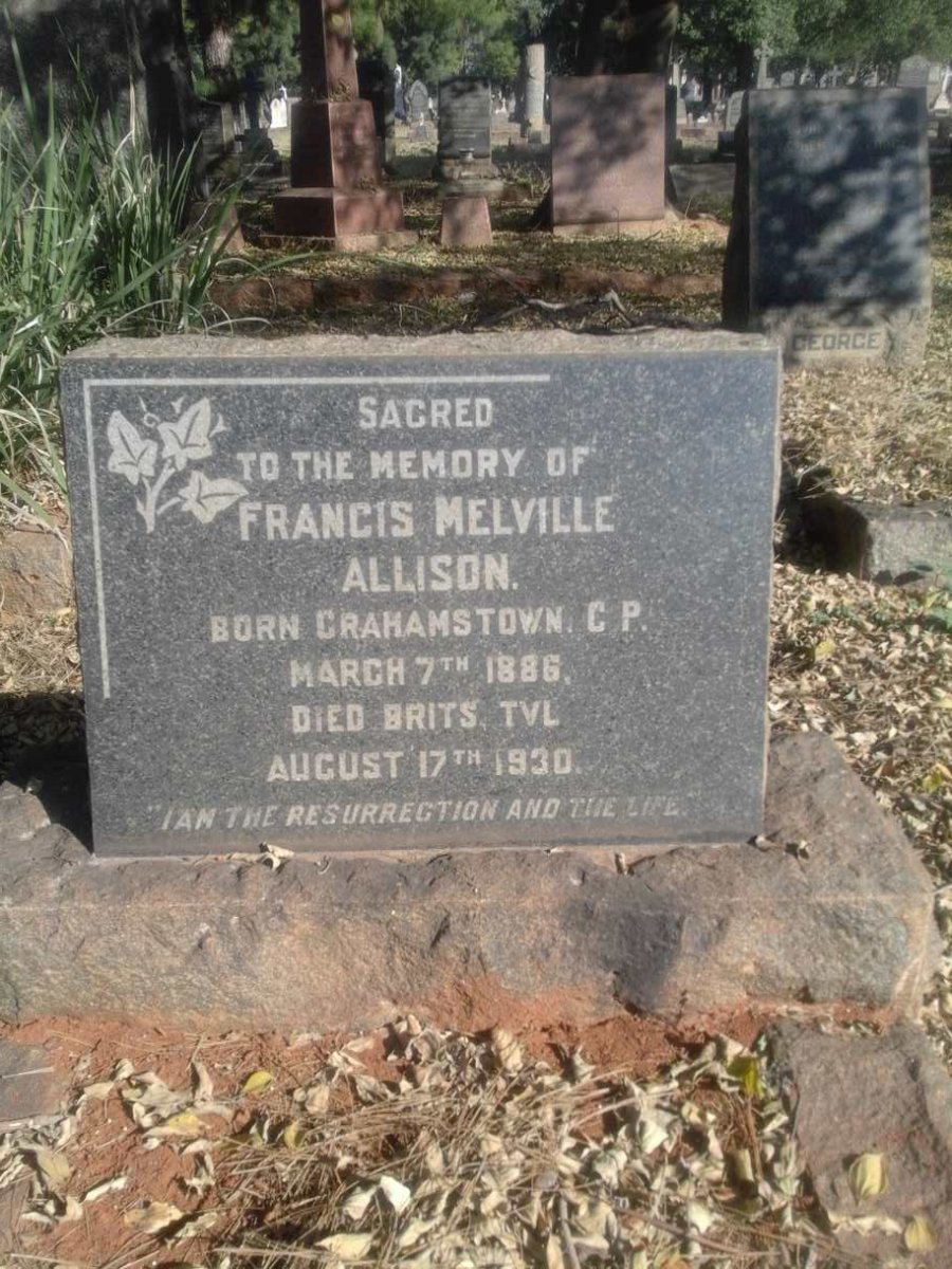 ALLISON Francis Melville 1886-1930