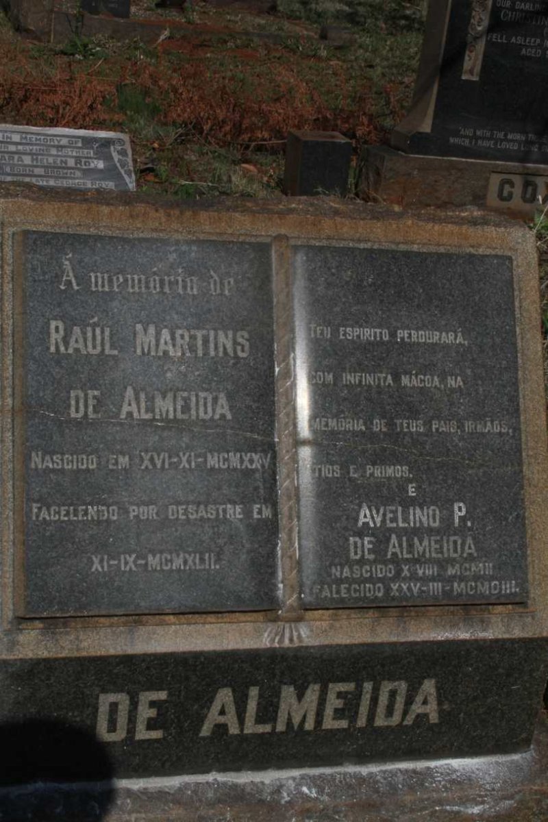 ALMEIDA Raul Martins, de 1925-1942 & Avelino P. 1928-