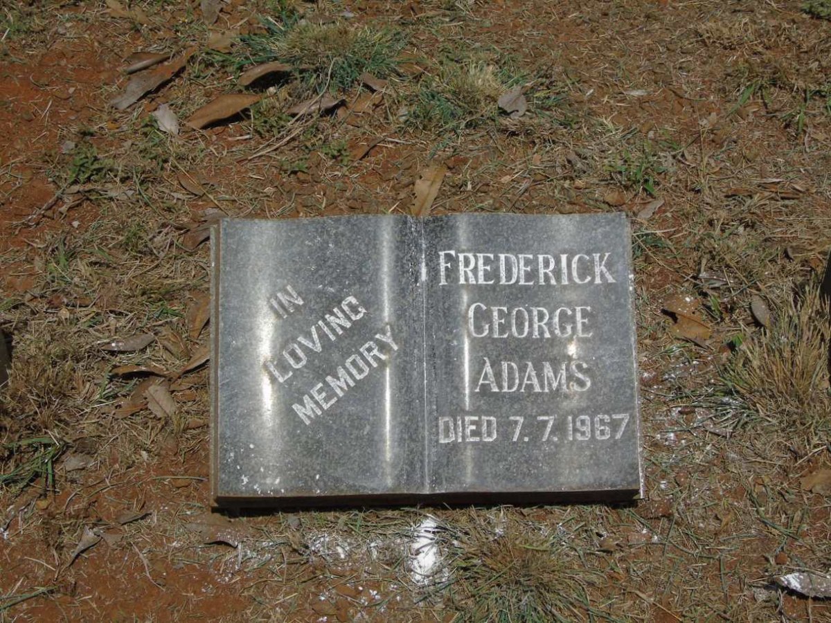 ADAMS Frederick George -1967