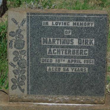 ACHTERBERG Martinus Dirk -1951