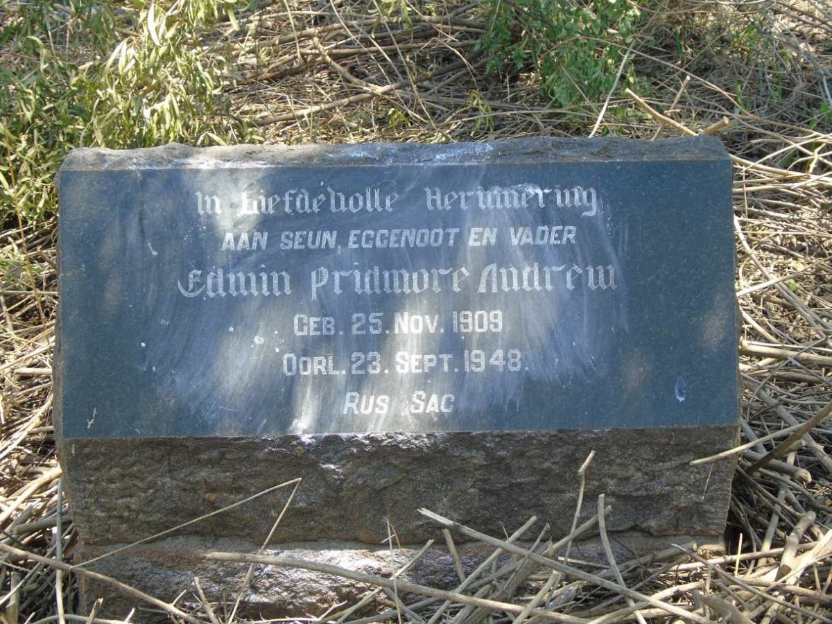 ANDREW Edwin Pridmore 1909-1948