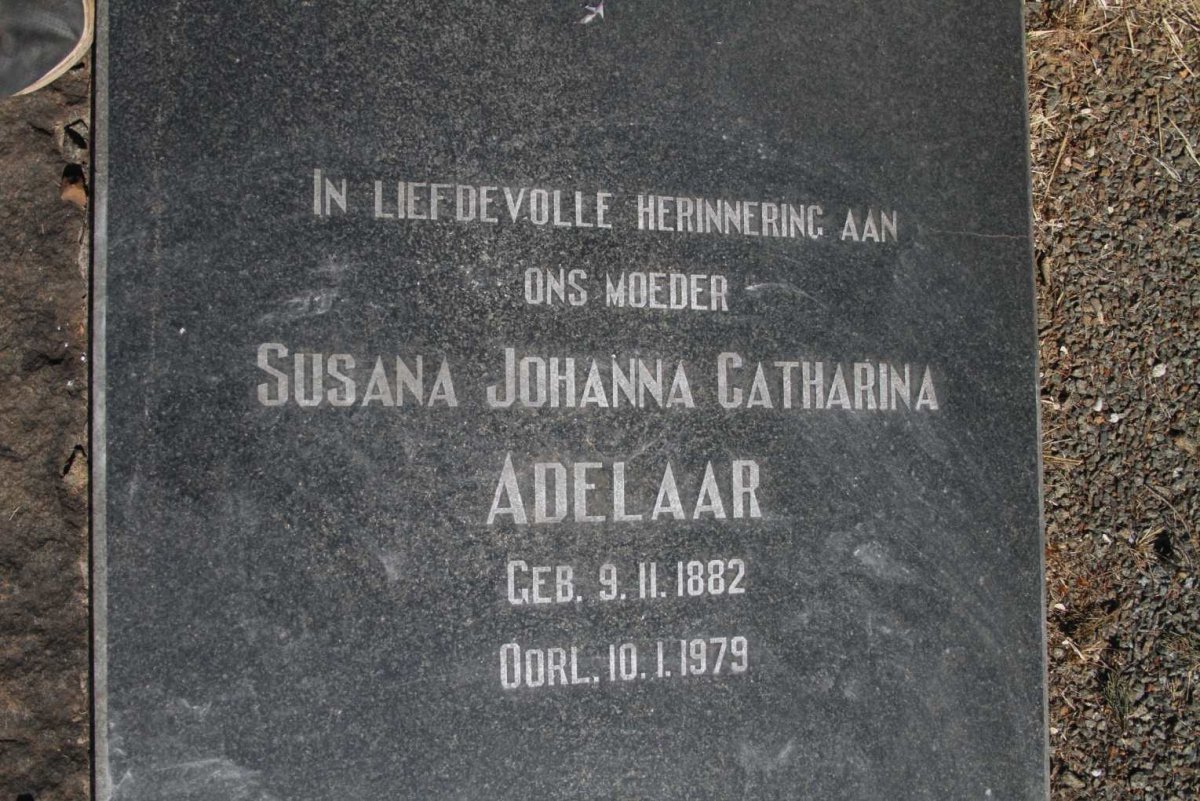 ADELAAR Susana Johanna Catharina 1882-1979