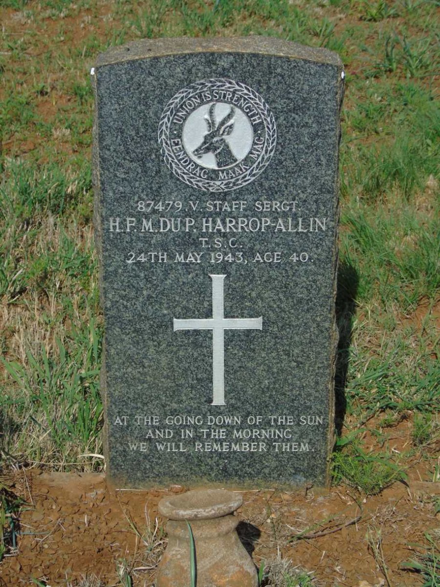 ALLIN H.F.M. Du P., HARROP -1943