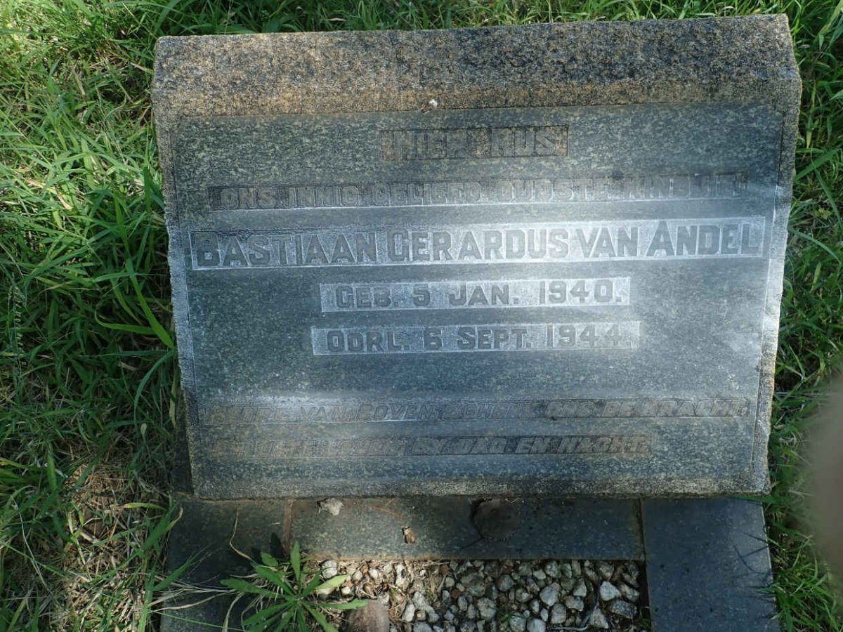 ANDEL Bastiaan Gerardus, van 1940-1944
