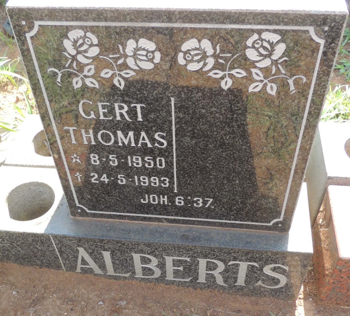 ALBERTS Gert Thomas 1950-1993