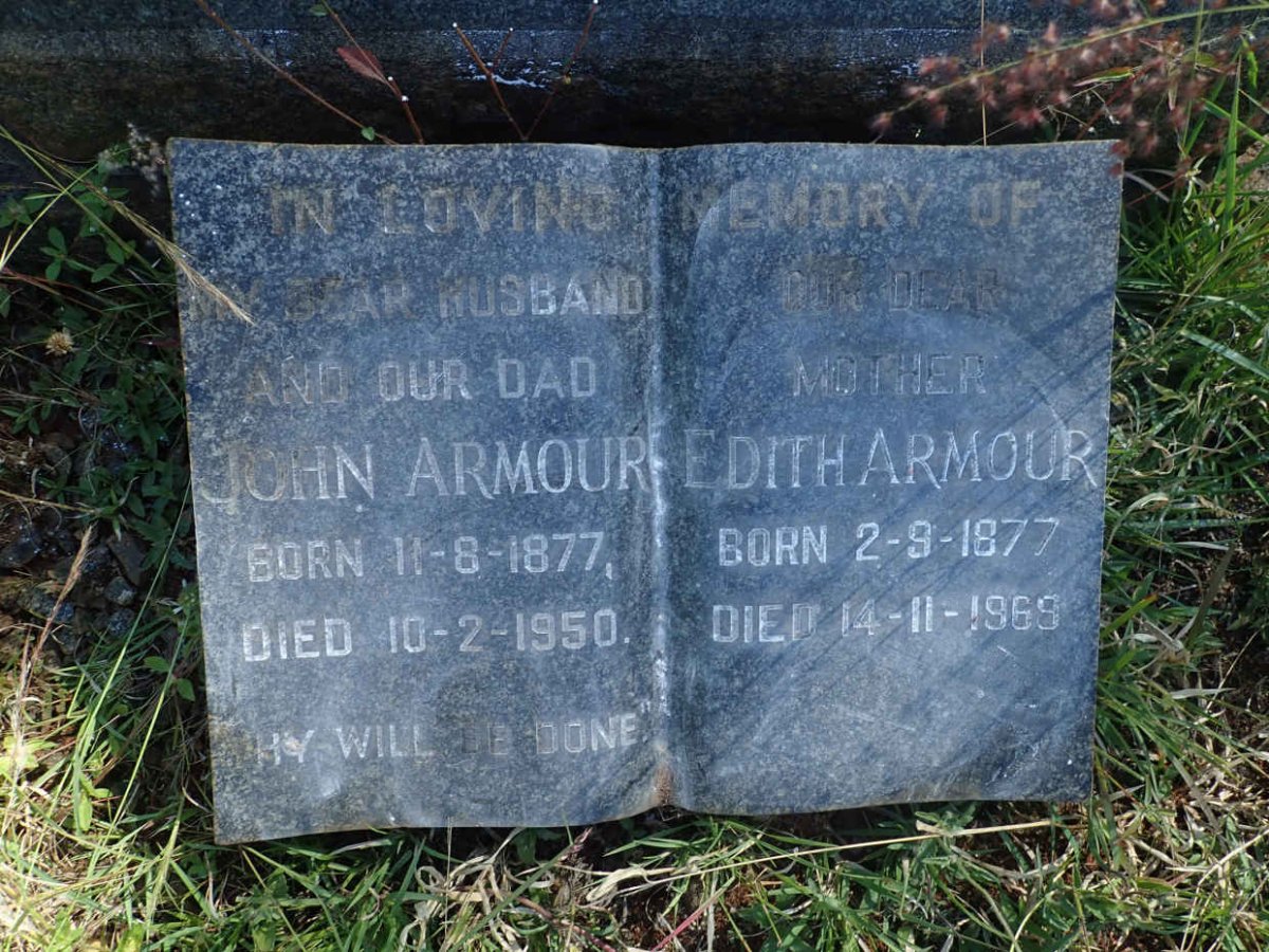 ARMOUR John 1877-1950 &amp; Edith 1877-1969