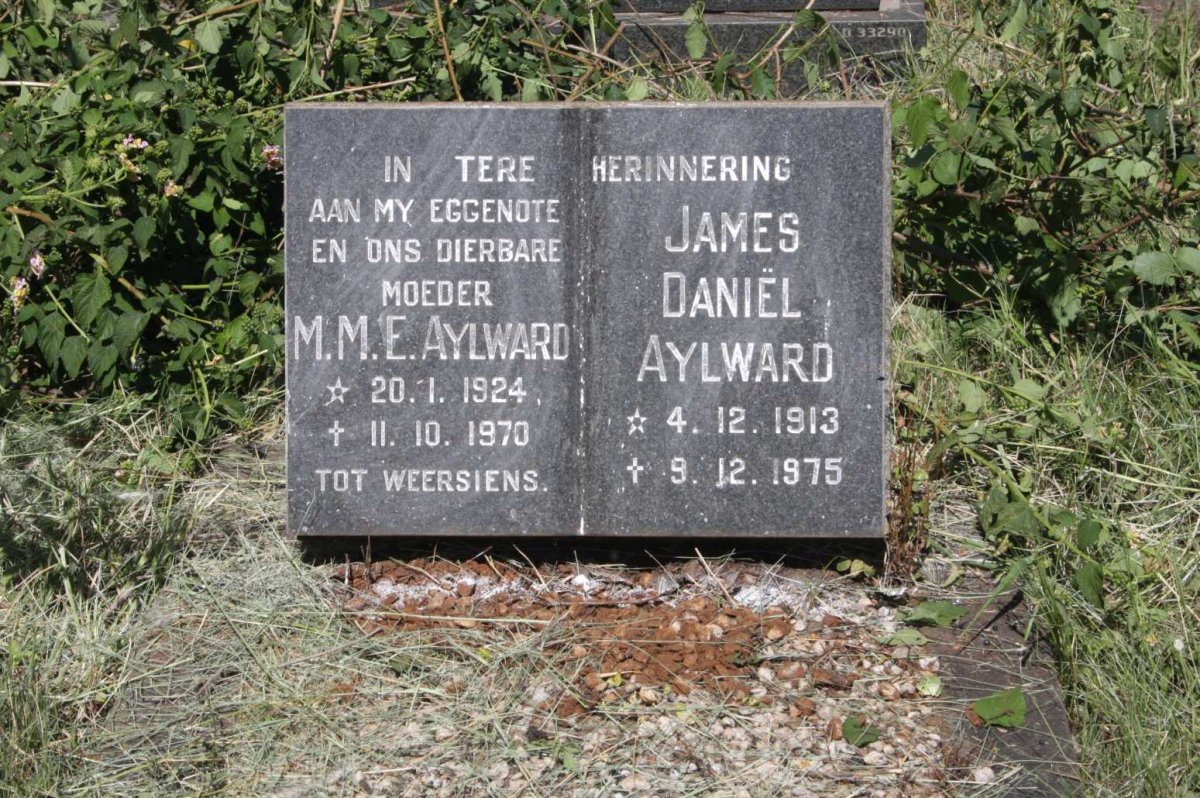 AYLWARD James Daniel 1913-1975 &amp; M.M.E. 1924-1970