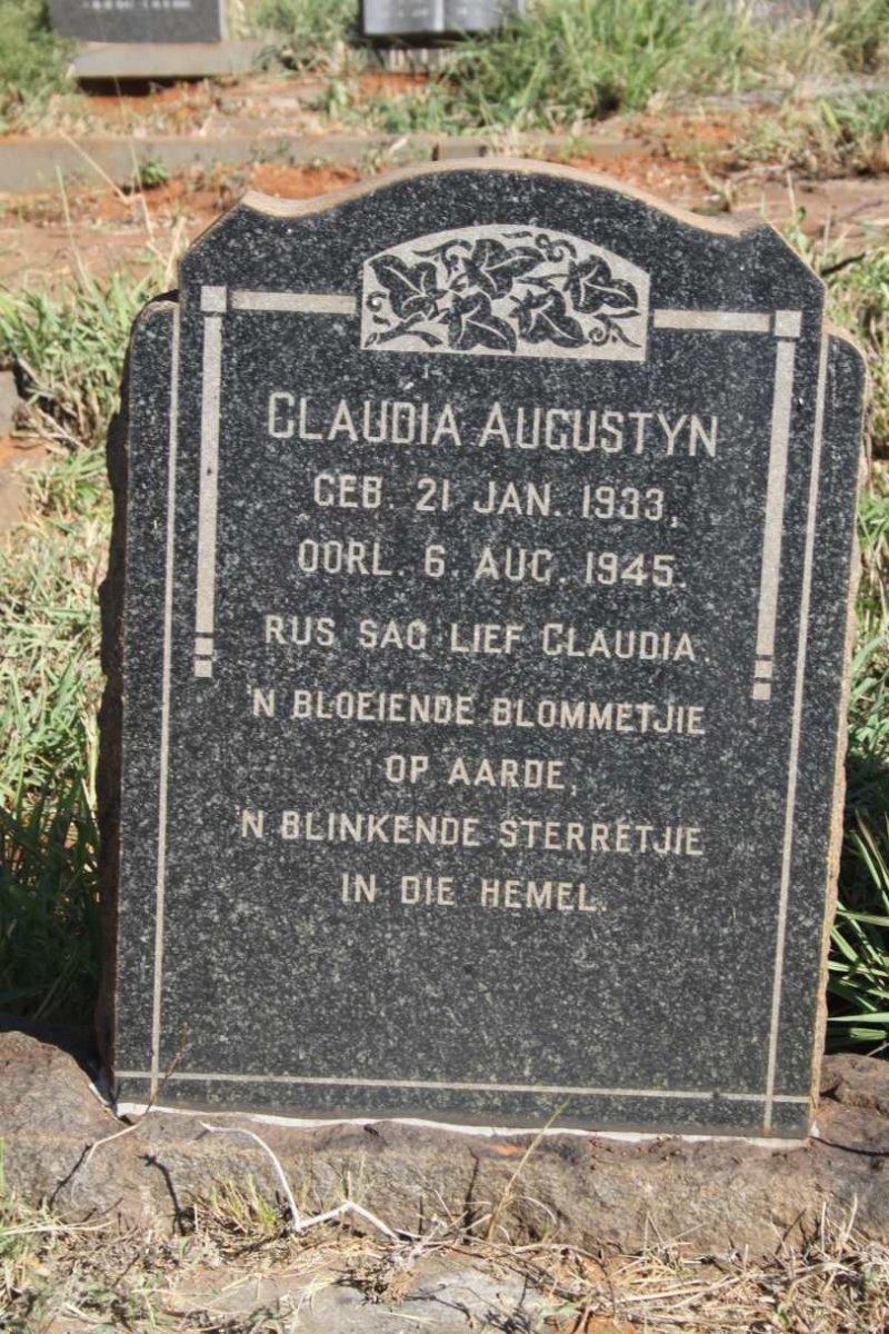 AUGUSTYN Claudia 1933-1945