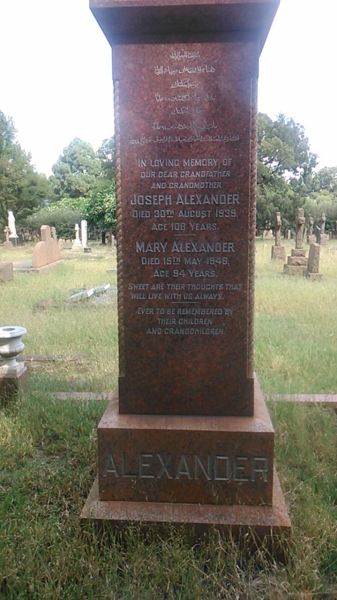 ALEXANDER Joseph -1939 &amp; Mary -1946