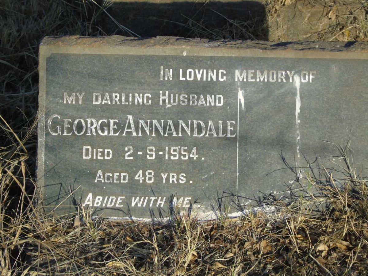 ANNANDALE George -1954
